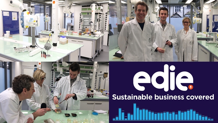 Green makeover: The Body Shop’s Chris Davis and Gaetane David take edie's Matt Mace on an exclusive tour of the retailer's brand new innovation laboratory in Croydon
